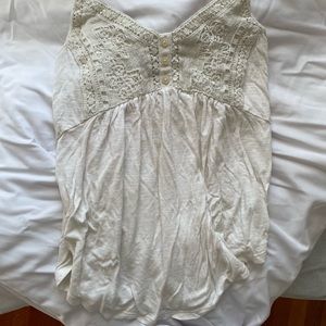 White crochet tank